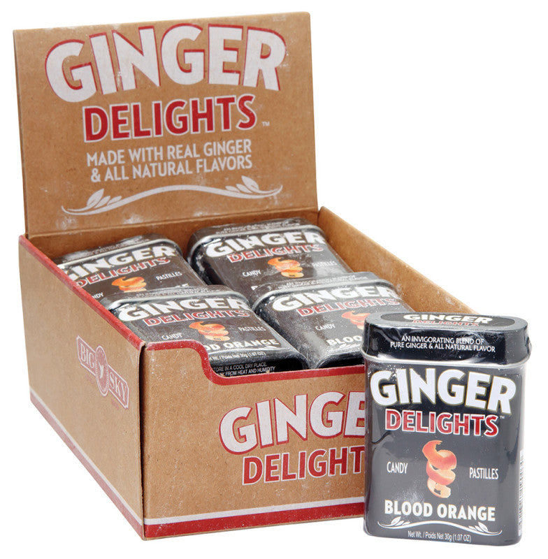 Wholesale Ginger Delights Blood Orange 1.07 Oz Tin- Bulk