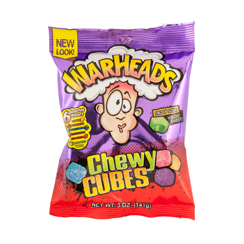Wholesale Warheads Chewy Cubes 5 Oz Peg Bag- Bulk