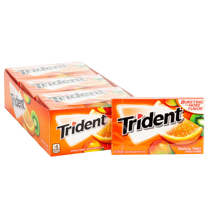 Wholesale Trident Tropical Twist Gum- Bulk