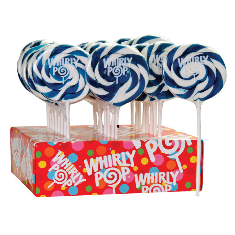 Wholesale Whirly Pop Raspberry Navy And White 1.5 Oz- Bulk