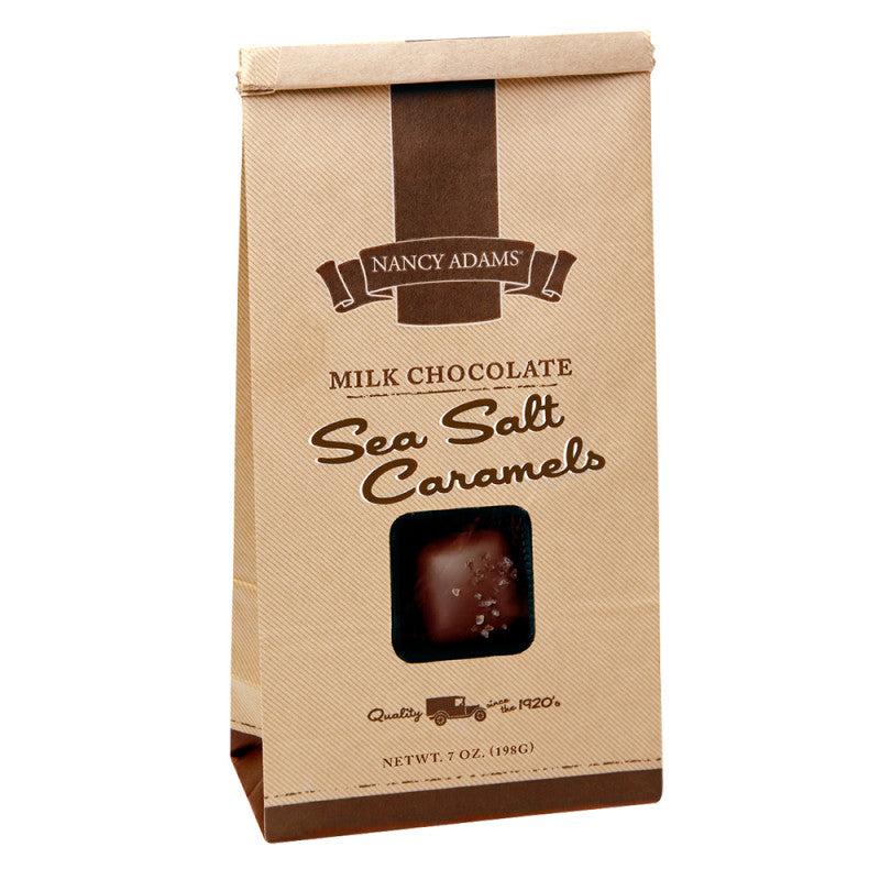 Wholesale Nancy Adams Milk Chocolate Sea Salt Caramels 7Oz Bag- Bulk