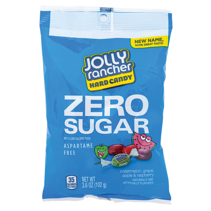 Wholesale Jolly Rancher Zero Sugar 3.6 Oz Peg Bag- Bulk