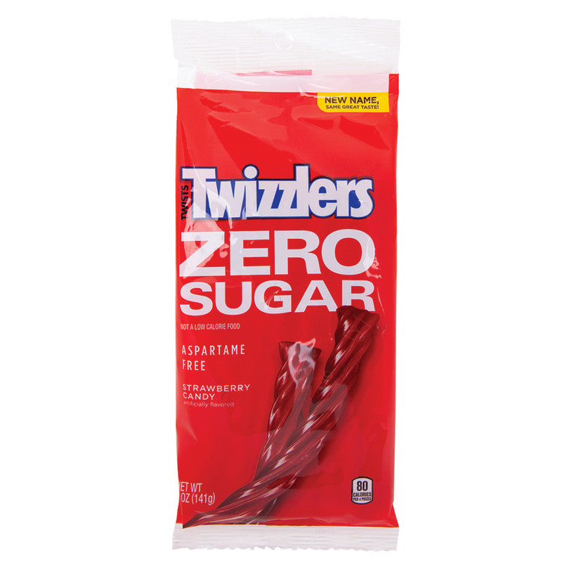 Wholesale Twizzlers Zero Sugar Strawberry Twists 5 Oz Peg Bag Bulk