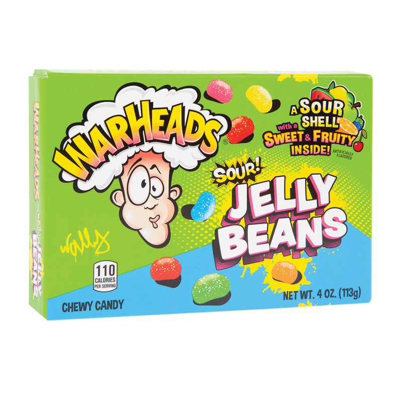 Wholesale Warheads Sour Jelly Beans 4 Oz Theater Box- Bulk