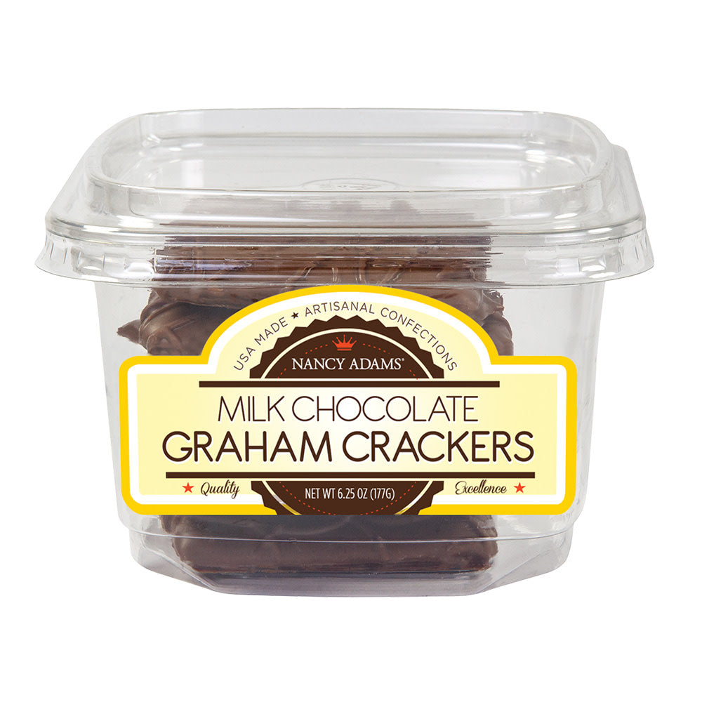Wholesale Nancy Adams Milk Chocolate Graham Crackers 6.25 Oz Tub- Bulk