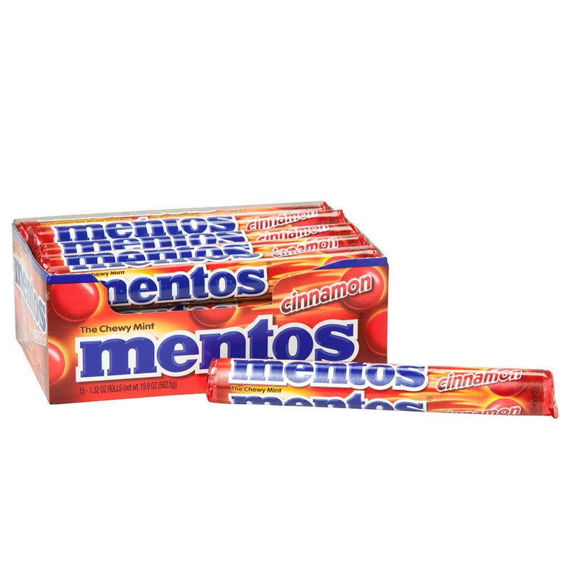 Wholesale Mentos Cinnamon 1.32 Oz Roll- Bulk