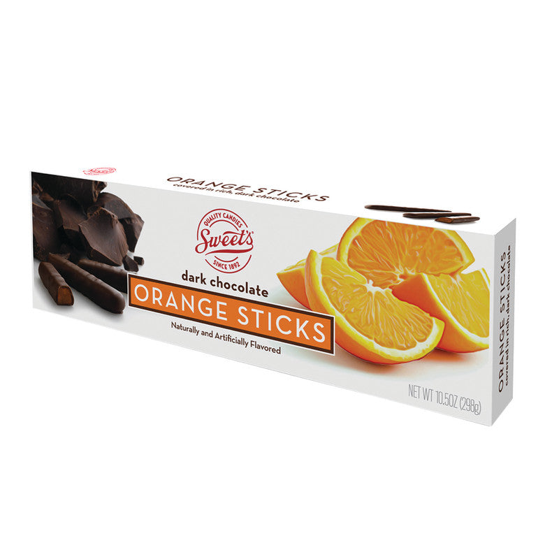 Wholesale Sweet's Dark Chocolate Orange Jelly Sticks 10.5 Oz Box *Sf Dc Only*- Bulk