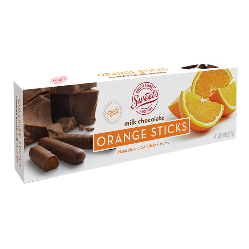 Wholesale Sweet's Milk Chocolate Orange Jelly Sticks 10.5 Oz Box *Sf Dc Only*- Bulk