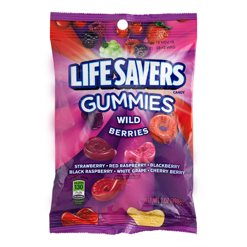 Wholesale Lifesavers Gummies Wild Berries 7 Oz Peg Bag- Bulk