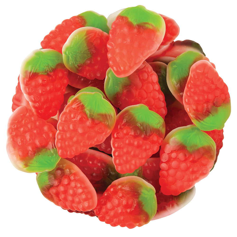 Wholesale Kervan Gummy Strawberries Foam Bottom- Bulk