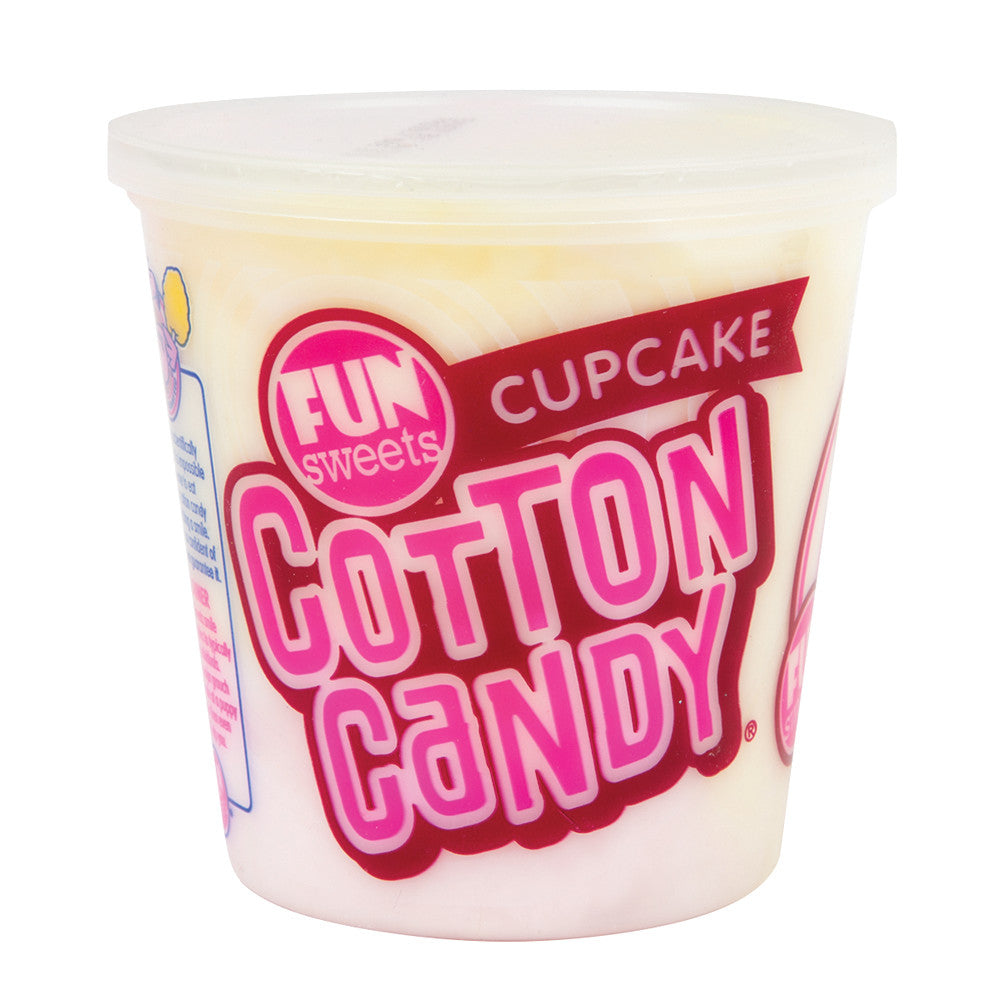 Wholesale Fun Sweets Cupcake Cotton Candy 1.5 Oz Tub- Bulk