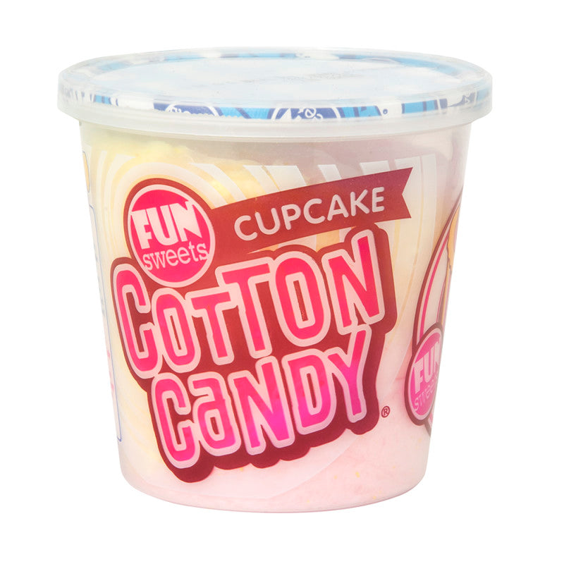 Wholesale Fun Sweets Cupcake Cotton Candy 1.5 Oz Tub- Bulk