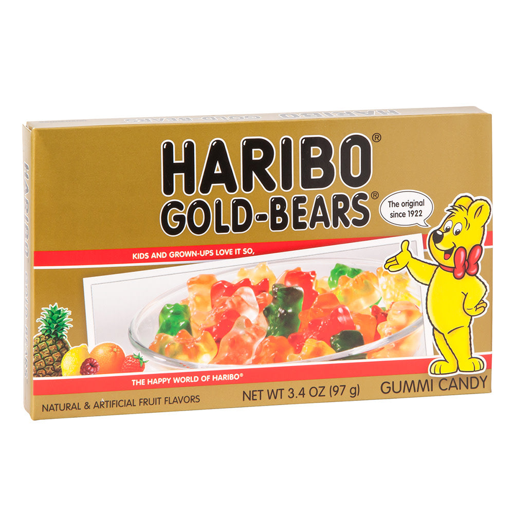 Haribo Gold Bears Gummi Candy 3.4 Oz Theater Box