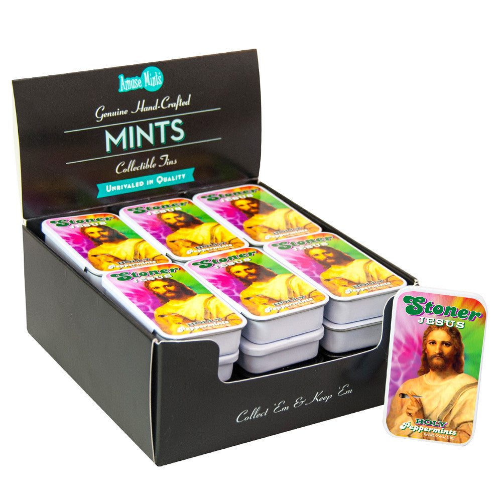 Wholesale Stoner Jesus Peppermint Mints 0.56 Oz Tins- Bulk