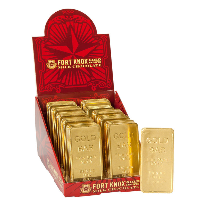 Wholesale Fort Knox Ingots Foiled Gold Bar 1 Oz- Bulk