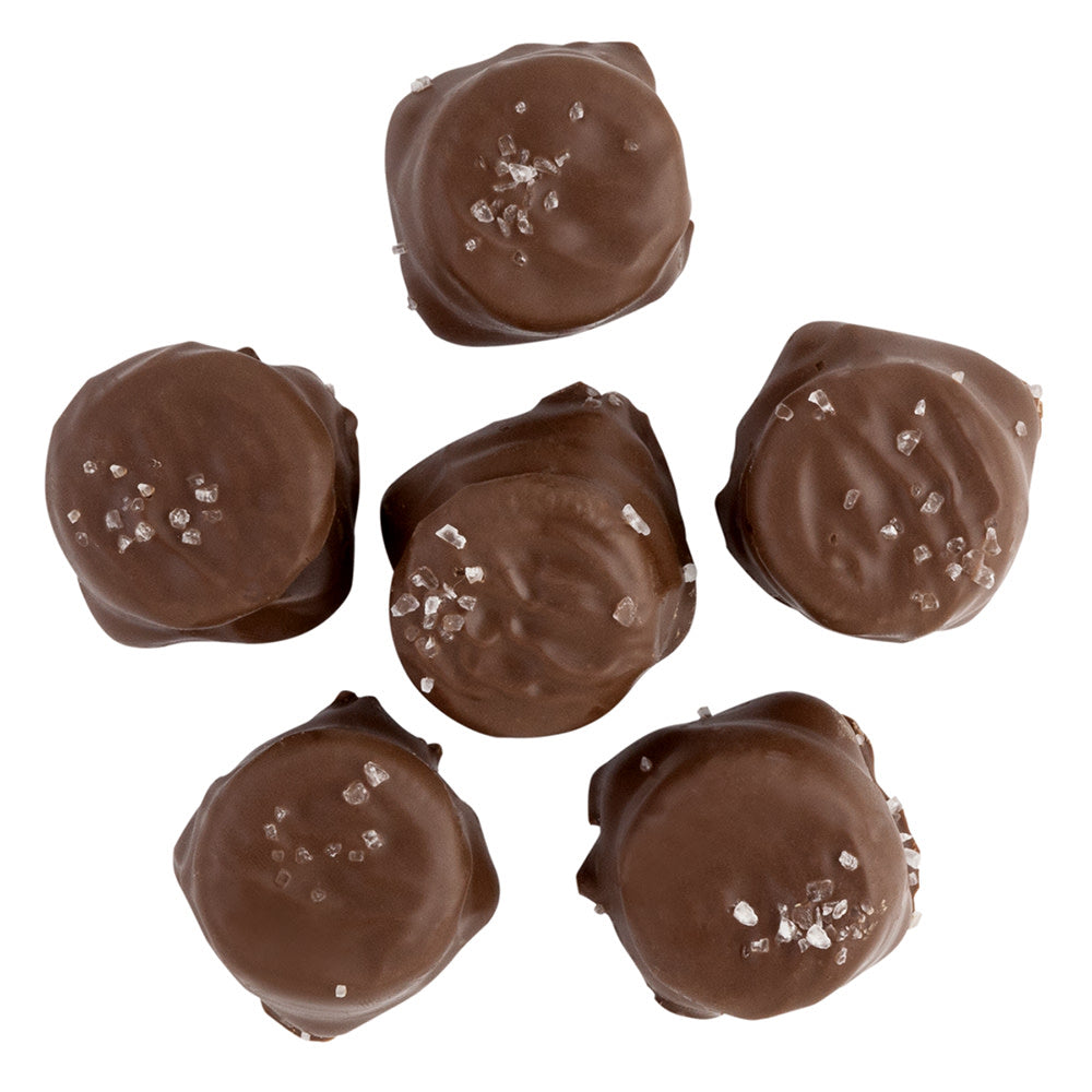 Wholesale BoxNCase Milk Chocolate Sea Salt Caramel Mini Sandwich Cookies- Bulk