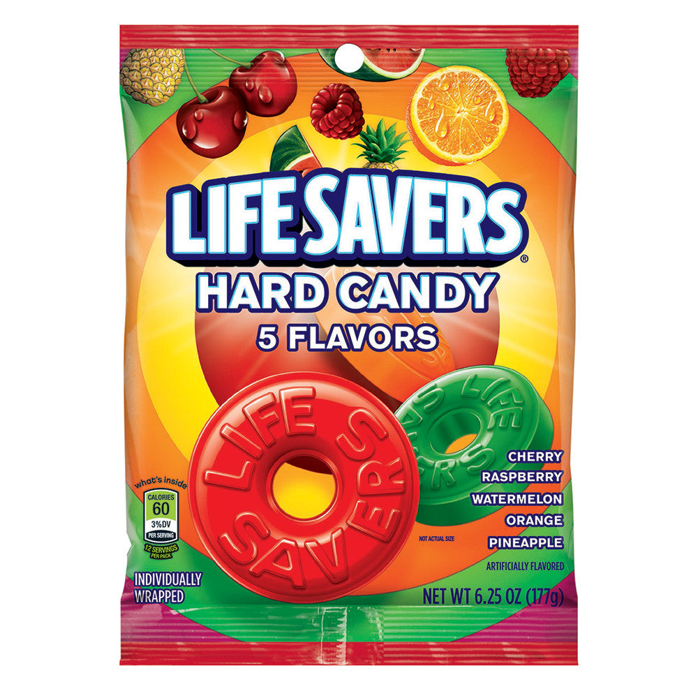 Wholesale Lifesavers 5 Flavor 6.25 Oz Peg Bag- Bulk