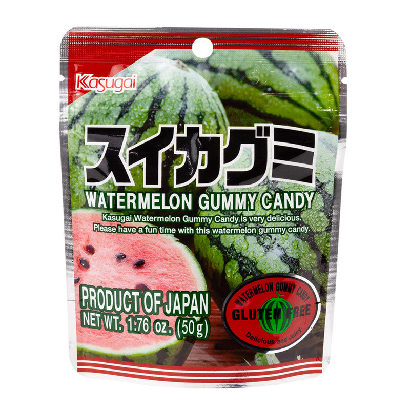 Wholesale Kasugai Gummy Watermelon 1.76 Pouch Bulk