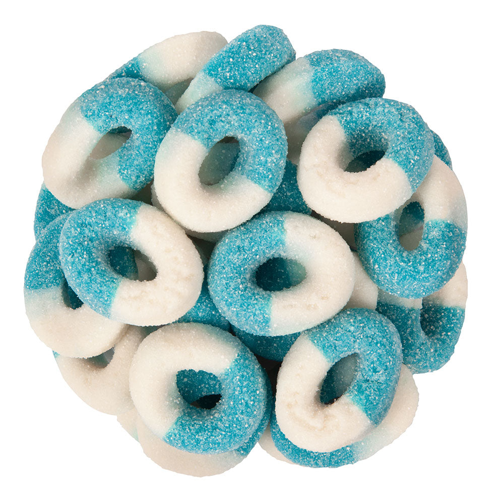 Wholesale Müttenberg Candy Gummy Blue Raspberry Rings- Bulk