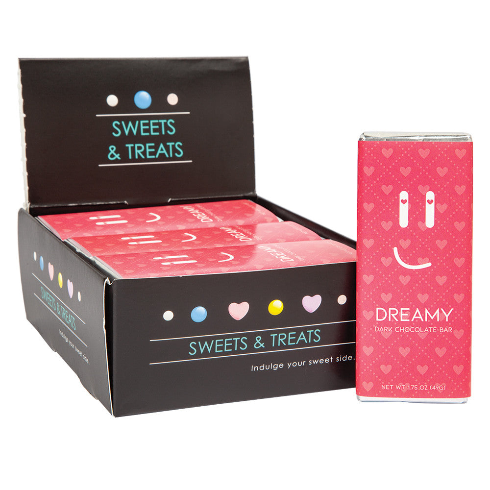 Wholesale Amusemints Dark Chocolate Emotion Bar Dreamy 1.75 Oz- Bulk