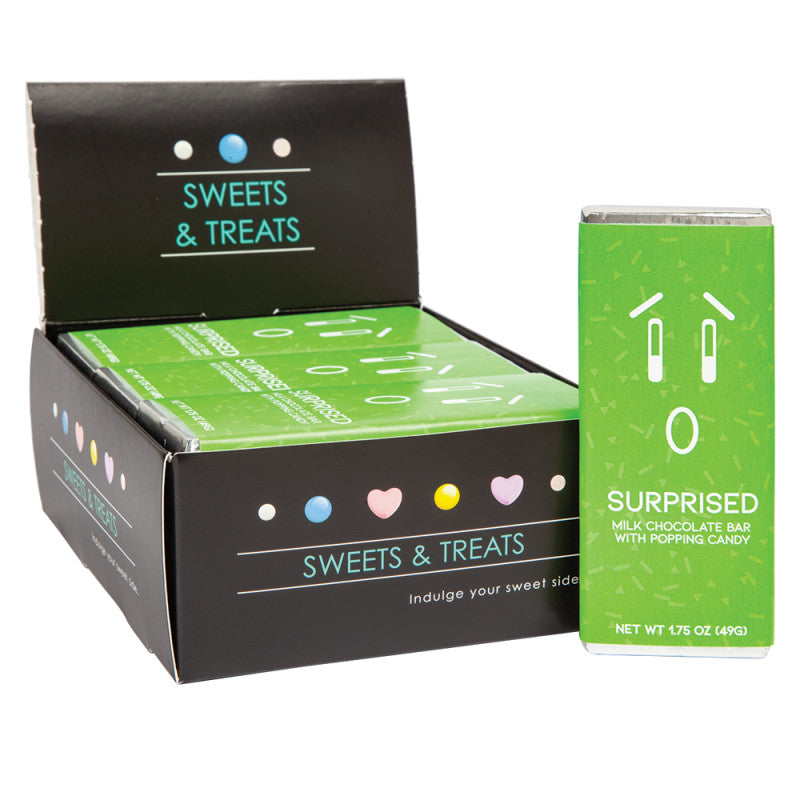 Wholesale Amusemints Milk Chocolate Popping Emotion Bar Surprise 1.75 Oz- Bulk