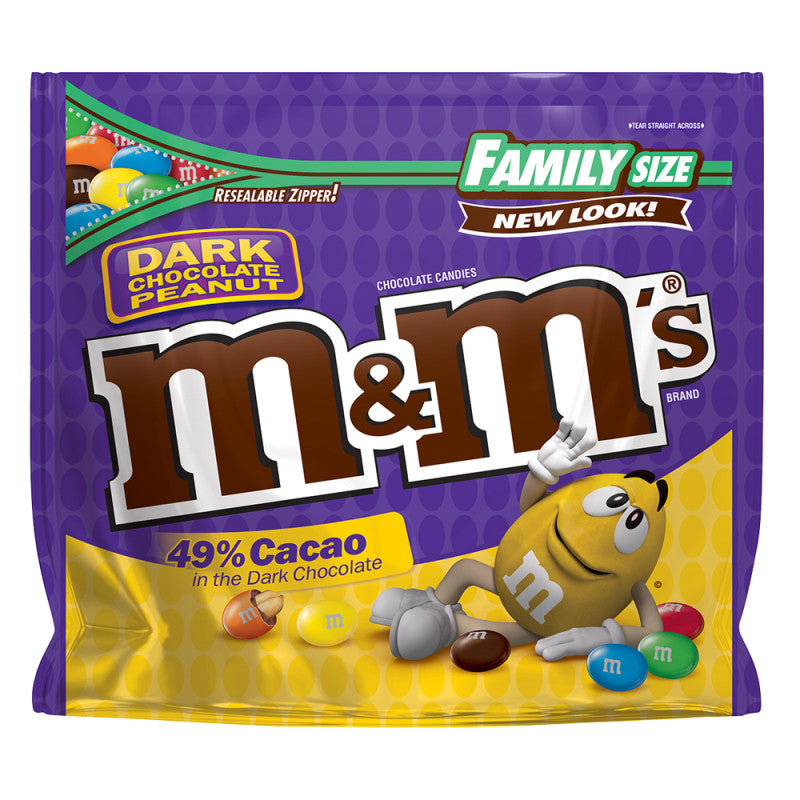 Wholesale M&M's Dark Chocolate Peanut 19.2 Oz Pouch- Bulk