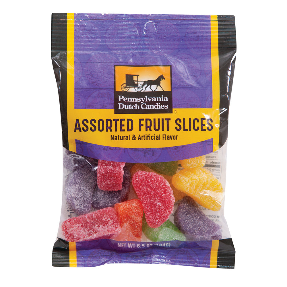 Wholesale Pdc Clear Window Bag Assorted Fruit Slices Peg Bag 6.5 Oz- Bulk