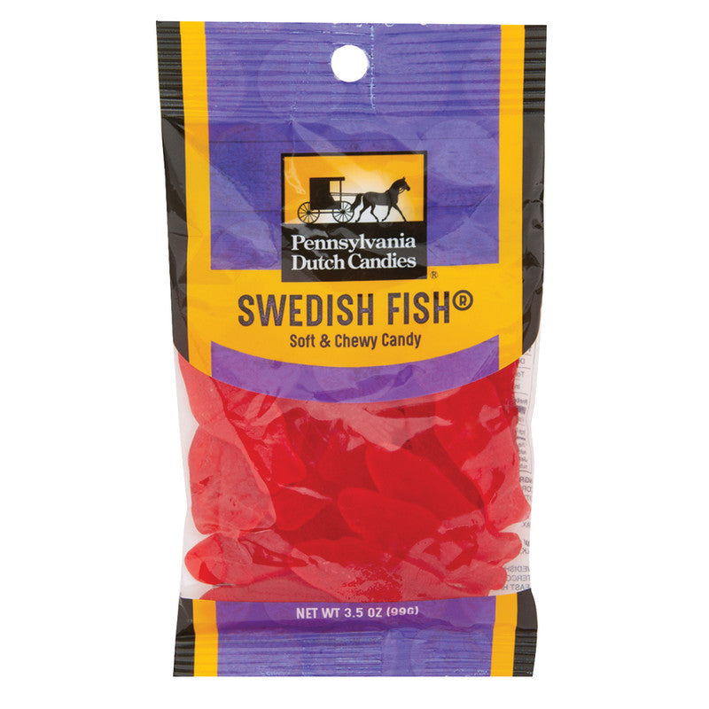 Wholesale Pdc Clear Window Bag Swedish Fish Peg Bag 3.5 Oz- Bulk
