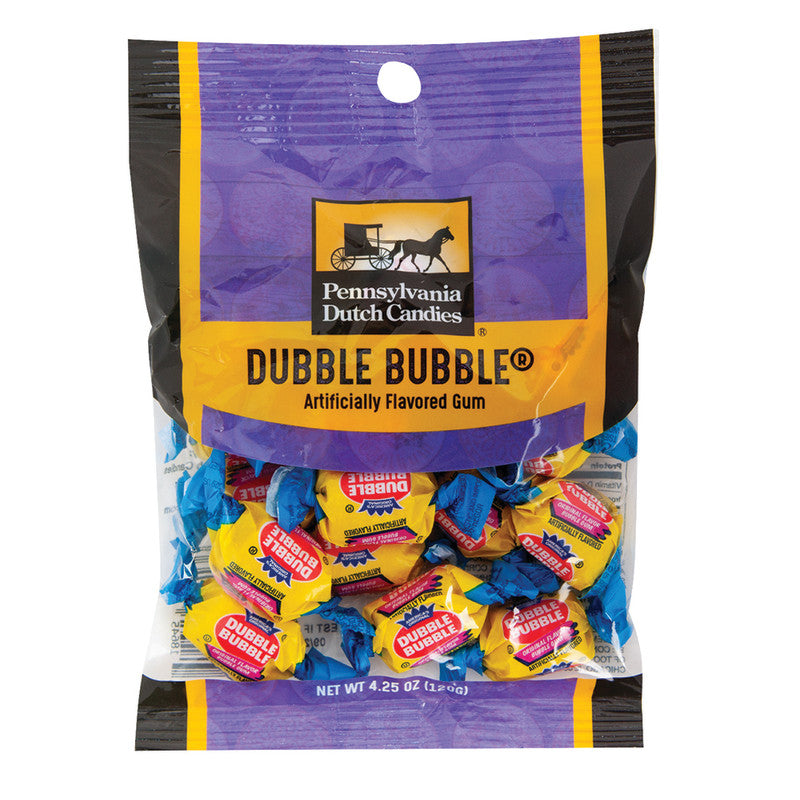 Wholesale Pdc Clear Window Bag Dubble Bubble Peg Bag 4.25 Oz- Bulk