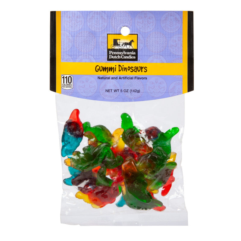 Wholesale Pdc Clear Window Bag Gummy Dinosaurs Peg Bag 5 Oz- Bulk