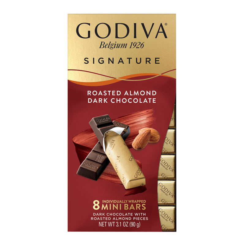 Wholesale Godiva Dark Chocolate Almond 3.1 Oz Mini Bar- Bulk