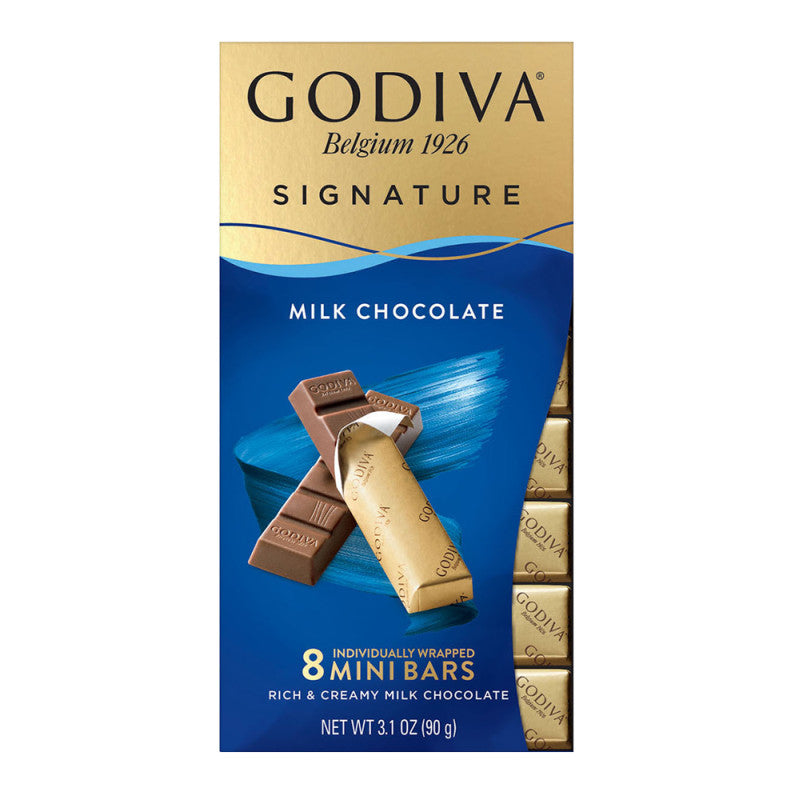 Wholesale Godiva Milk Chocolate 3.1 Oz Mini Bar Bulk