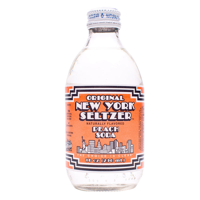 Wholesale Original New York Seltzer Peach Soda 4 Pk 10 Oz Bottle Bulk