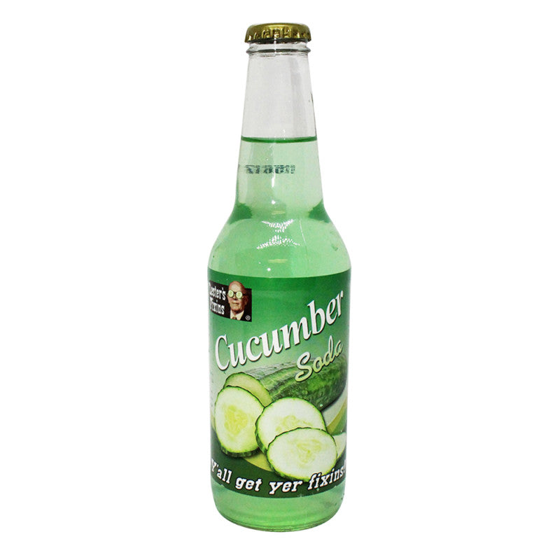 Wholesale Lester's Fixins Cucumber Soda 12 Oz Bottle- Bulk