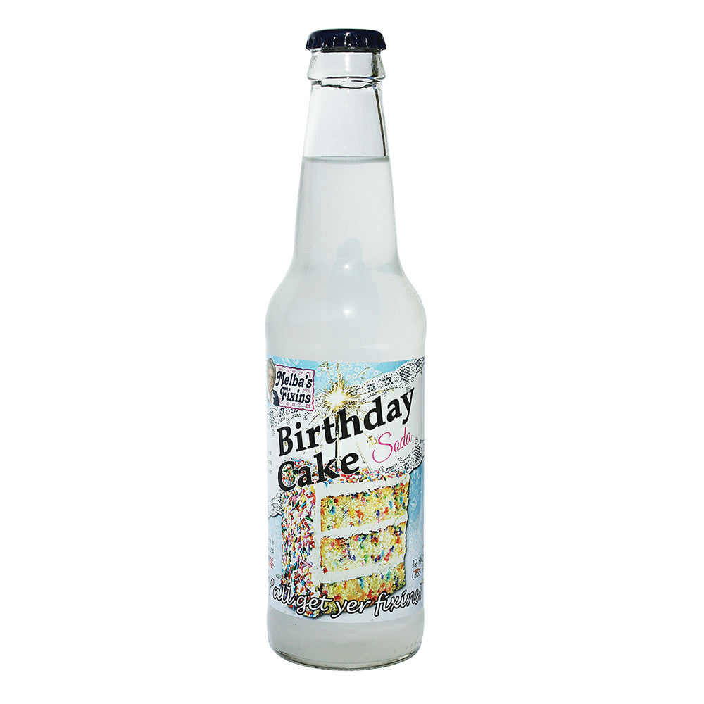 Wholesale Melba'S Fixins Birthday Cake Soda 12 Oz Bottle- Bulk