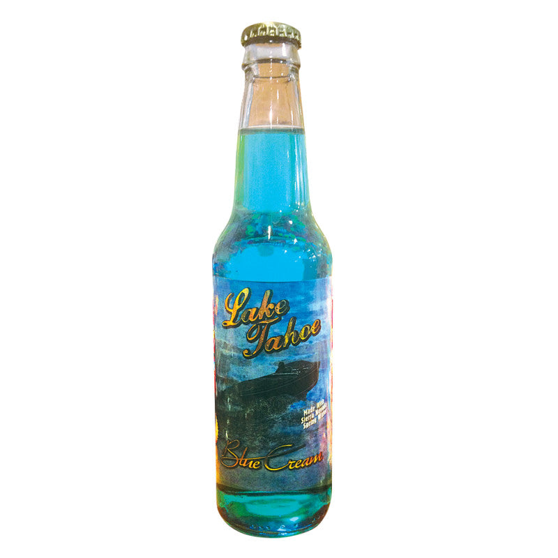 Wholesale Lake Tahoe Blue Cream Soda 12 Oz Bottle- Bulk