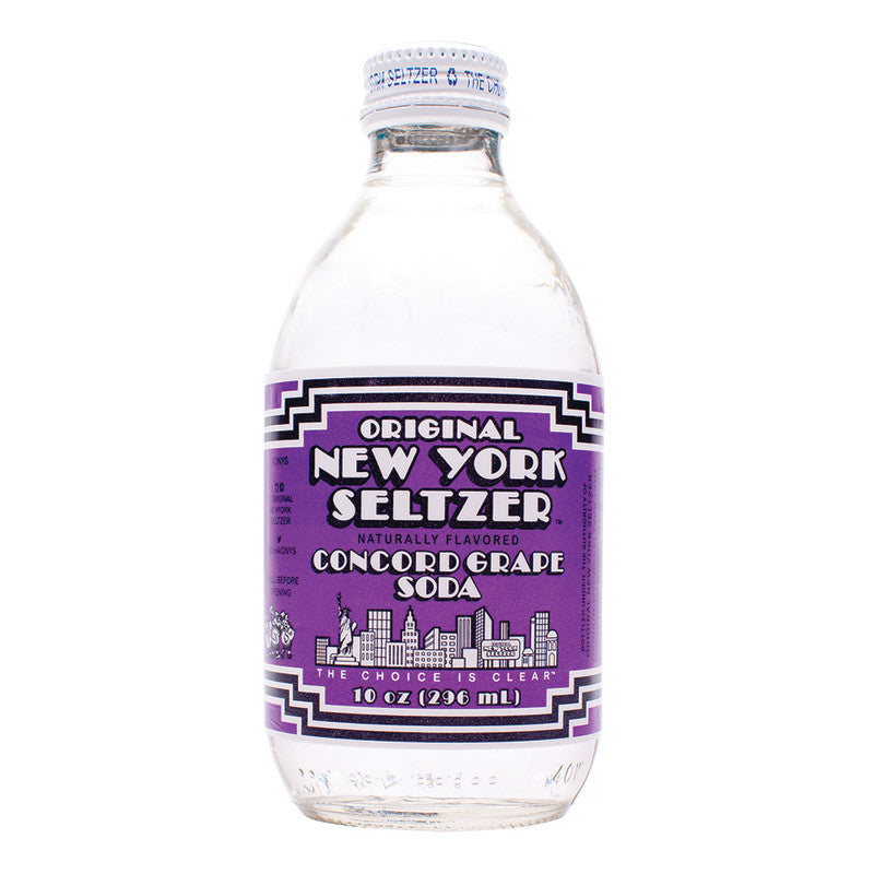 Wholesale Original Ny Seltzer Concord Grape 10 Oz Bottle 4 Pack Bulk