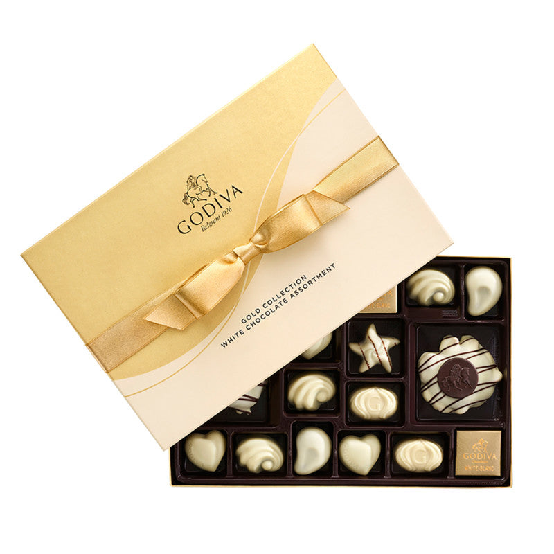 Wholesale Godiva Large White Chocolate Assortment 22 Pc Box- Bulk