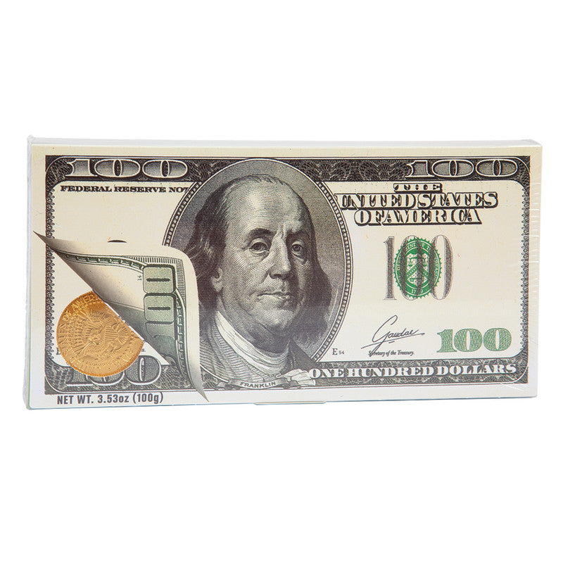 Wholesale Fort Knox Chocolate Mega Banknote 3.53 Oz- Bulk