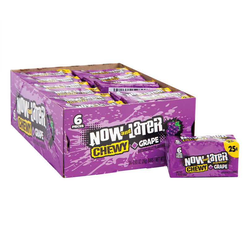 Wholesale Now & Later Grape 0.93 Oz- Bulk