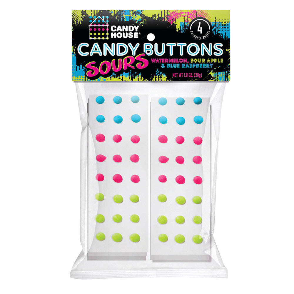 Candy Buttons Sour 1 Oz Peg Bag