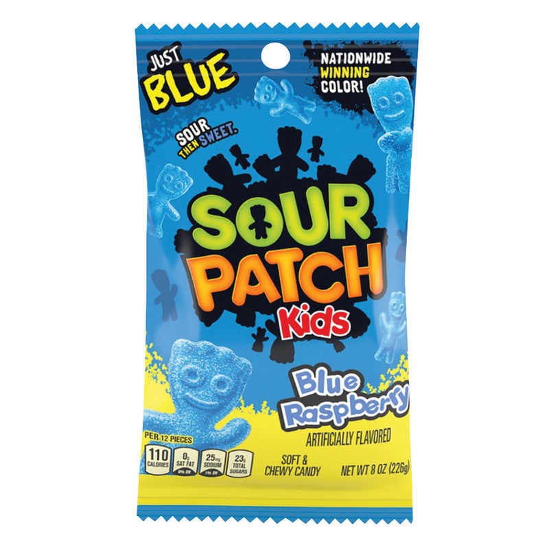 Wholesale Sour Patch Kids Blue 8 Oz Peg Bag- Bulk