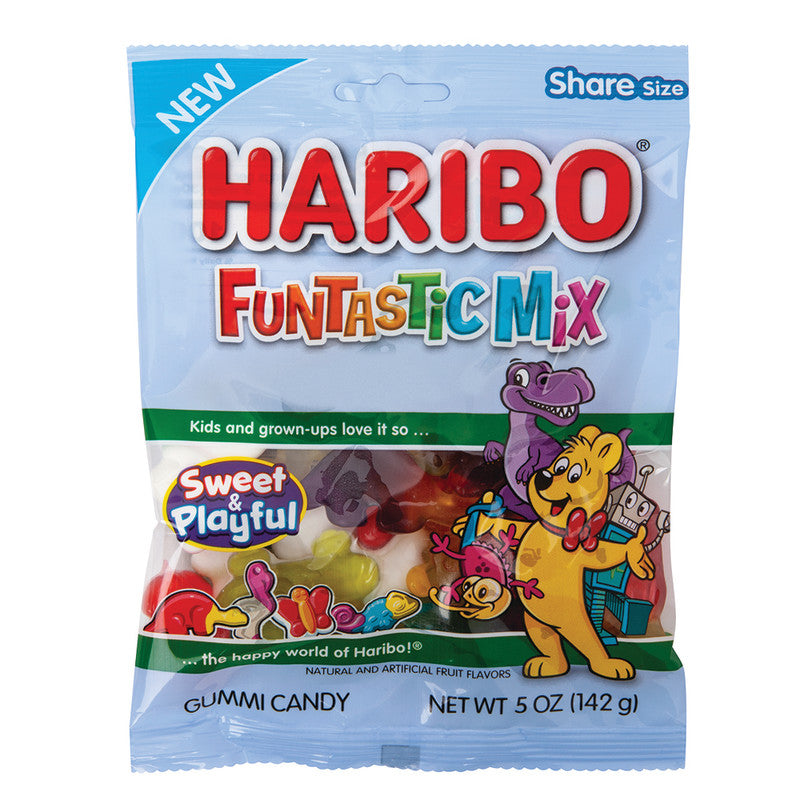 Wholesale Haribo Funtastic Mix 5 Oz Peg Bag- Bulk