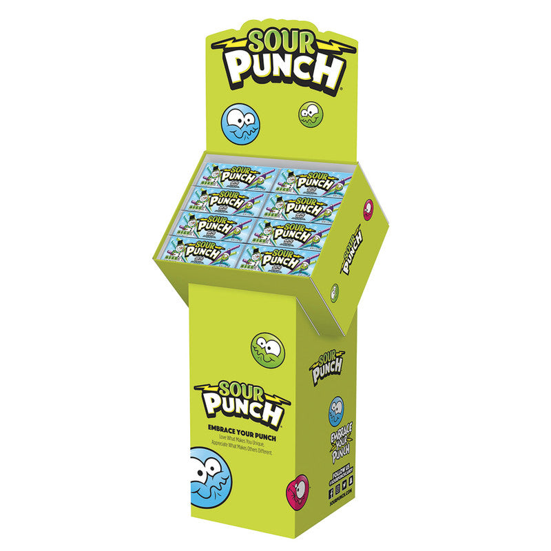 Wholesale Sour Punch Arctic Straws 3.7 Oz Shipper - 96ct Case- Bulk