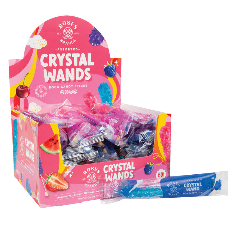 Wholesale Dryden And Palmer Assorted Wrapped Rock Candy Sticks- Bulk