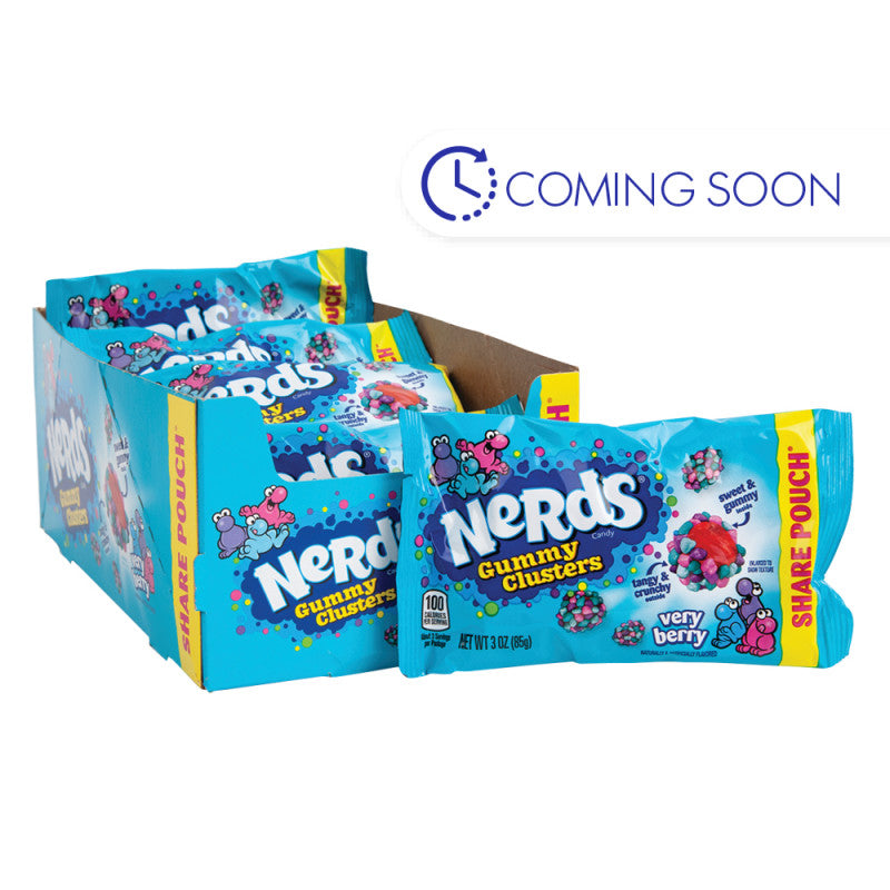 Wholesale Nerds Very Berry Gummy Clusters 3 Oz Bag- Bulk