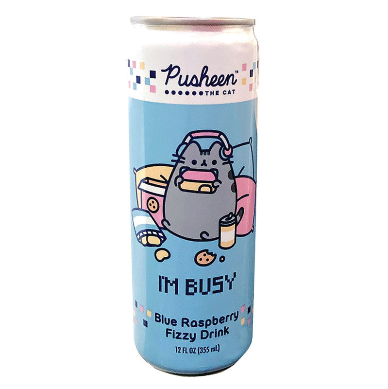 Wholesale Pusheen Blue Raspberry Fizzy Drink 12 Oz Can- Bulk