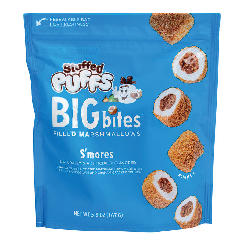 Wholesale Stuffed Puffs Big Bites S'Mores 5.9 Oz Pouch- Bulk
