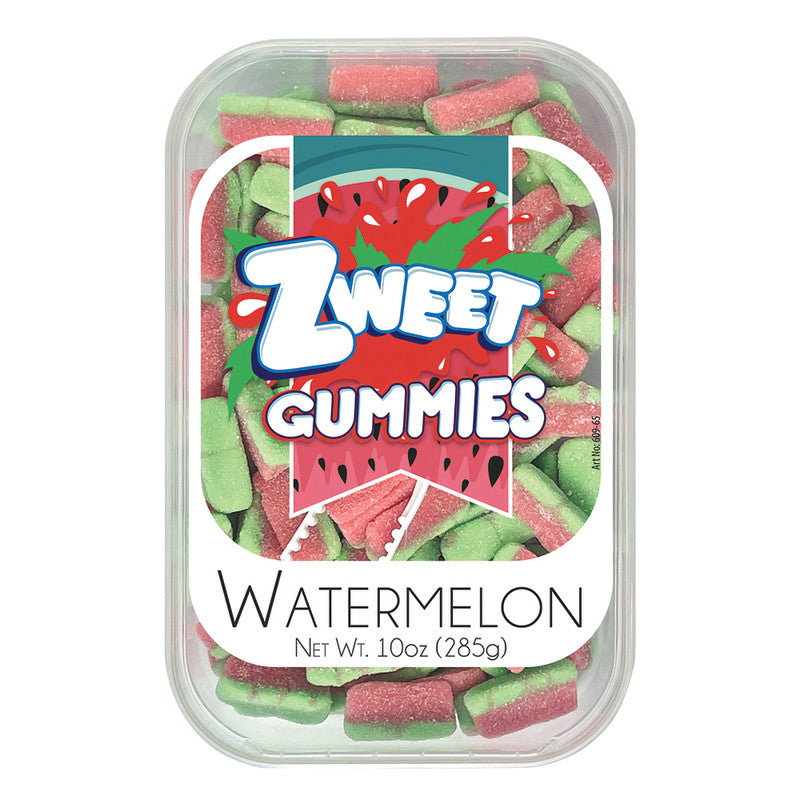 Wholesale Zweet Gummy Sour Watermelon 10 Oz Tub *Sf Dc Oly*- Bulk