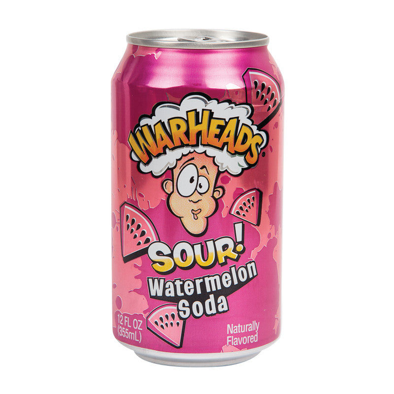 Wholesale Warheads Soda Sour Watermelon 12 Oz Can- Bulk
